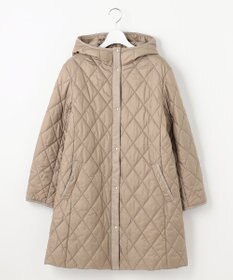 J.PRESS LADIES L 【WEB限定カラーあり・洗える】コンパクトタフタキルティング フーデッド コート