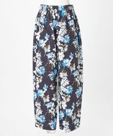 23区 【GOLD LABEL】ペインティングフラワープリント ワイドパンツ