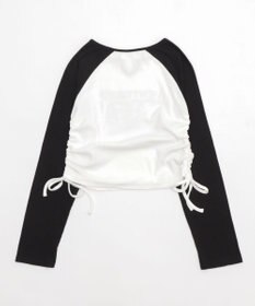 WEGO キーネックサイドドロストラグランロンT