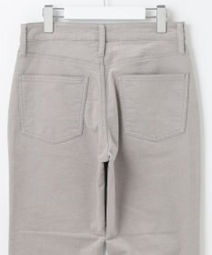 自由区 【洗える】リブレスコール ストレートパンツ