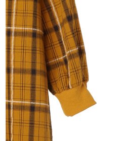 CRAFT STANDARD BOUTIQUE 先染めチェック（小）バンドカラー袖ＲＩＢ　ＯＰ