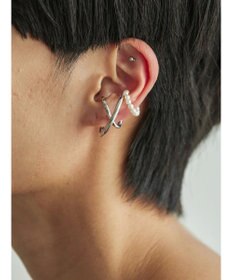 AMERICAN HOLIC ダブルカーブ×パールセットイヤカフ