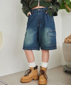 WEGO ヴィンテージウォッシュカーゴハーフパンツ