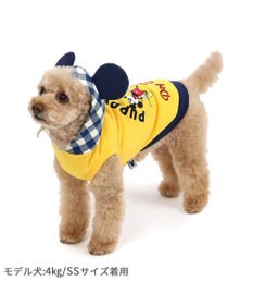 PET PARADISE ディズニー ミッキーマウス ＆プルートお散歩柄パーカー  【小型犬】