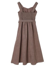 earth music&ecology ベルト付きパネルラインワンピース