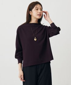 J.PRESS LADIES ジョーゼットダンボール ボトルネック カットソー