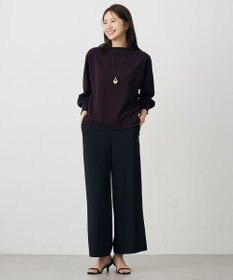 J.PRESS LADIES ジョーゼットダンボール ボトルネック カットソー