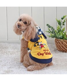 PET PARADISE ディズニー ミッキーマウス ＆プルートお散歩柄パーカー  【小型犬】