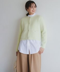 組曲 S 【加藤ローサさん着用 / 前後着用可】コットンタッチシャーティング刺繍入り ブラウス