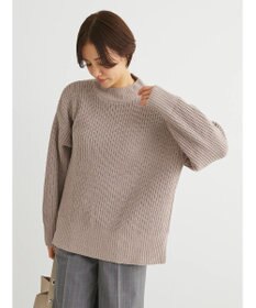 Green Parks ｍｏｋｏモール畦編みモックネックプルオーバー