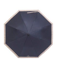 MOONBAT 【遮光/晴雨兼用日傘】LANVIN COLLECTION (ランバン コレクション)グログランリボン バイカラー 遮熱 UV 折りたたみ傘 楽折