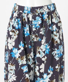 23区 【GOLD LABEL】ペインティングフラワープリント ワイドパンツ