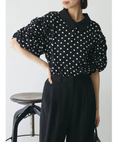 Green Parks AnriettMusee ギャザースリーブブラウス