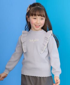 ANY KIDS 肩フリル しあわせタッチ ニット