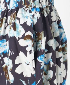 23区 【GOLD LABEL】ペインティングフラワープリント ワイドパンツ
