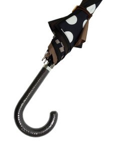 +RING レディース向け プラスリング 雨傘（長）60cm BLK/BRN T1402