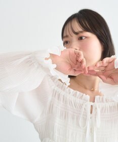 earth music&ecology 【2WAY】シャーリングフリルオフショルブラウス