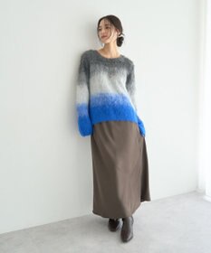 YECCA VECCA グラデーションシャギーニット