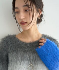 YECCA VECCA グラデーションシャギーニット