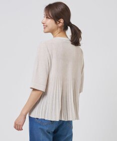 J.PRESS LADIES Vis/Pe スパーク バックプリーツ ニット