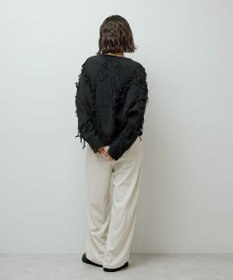 Green Parks フリンジニットプルオーバー