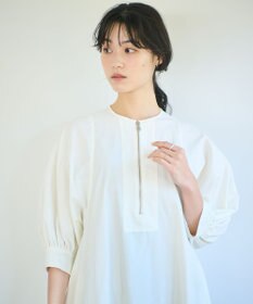 #Newans 【ANSWER for Co-Creation】ジップデザインパフスリーブワンピース