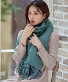 Tiaclasse 【洗える】リバーシブルデザイン大判マフラー