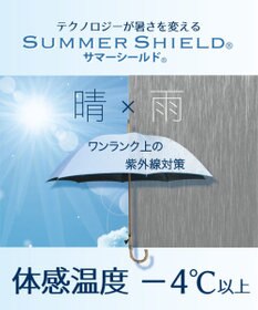 AURORA 【WEB限定】サマーシールド バイカラー晴雨兼用傘（折りたたみ・クイックオープン）