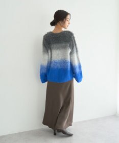 YECCA VECCA グラデーションシャギーニット