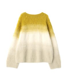 YECCA VECCA グラデーションシャギーニット