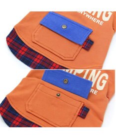 PET PARADISE 四角ポケット付きパーカー《オレンジ》【小型犬】