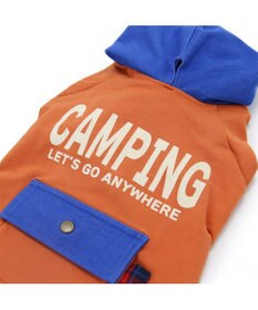 PET PARADISE 四角ポケット付きパーカー《オレンジ》【小型犬】