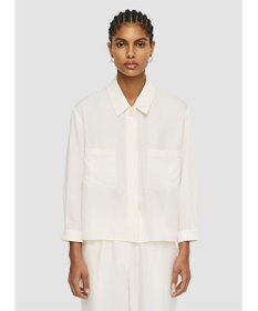 JOSEPH ソフトコットンシルク　シャツブルゾン