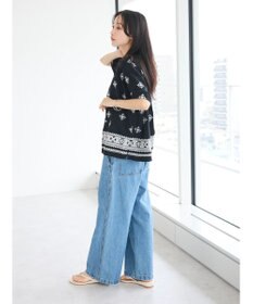 CRAFT STANDARD BOUTIQUE パネル刺繍開襟シャツ