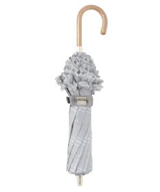 MOONBAT ランバン オン ブルー 晴雨兼用日傘 折りたたみ傘 ドビー×フリル 遮光 遮熱 UV