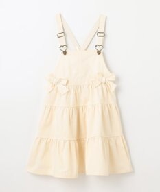 ANY KIDS ティアード デニムジャンパースカート