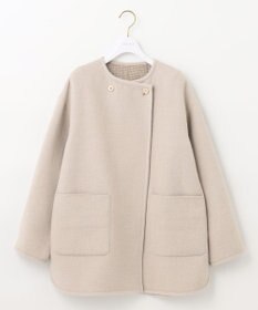 ANY SIS トリミングウールリバー コート