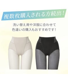 BRADELIS New York 【BRADELIS NewYork peace】綿混楽々ソフトガードル24 お尻周りをスッキリ補整 クロッチ付きで一枚ばき可能 ガードルショーツ