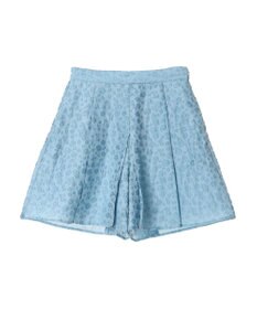 Green Parks タック入りジャガードキュロットパンツ