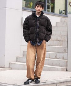 WEGO 【ユニセックス着用ITEM/MLサイズ展開】コーデュロイパファーブルゾン