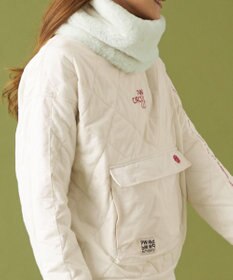 PW CIRCULUS 【裏地付き/防寒】【WOMEN】キルティングスエットプルオーバー