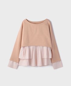 GRACE CONTINENTAL タックフリルヘムカットトップ