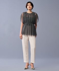 uncrave 【洗濯機洗い可】カクテル チュール ブラウス（uncrave STANDARD）