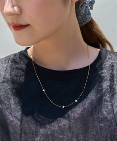 Phoebe <オンワード限定セット>【金属アレルギー対応】シューティングスターステーションネックレス×ワンタッチドレープイヤーカフ/サージカルステンレス