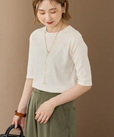 AMERICAN HOLIC リブ5分袖プルオーバー