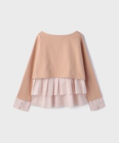 GRACE CONTINENTAL タックフリルヘムカットトップ