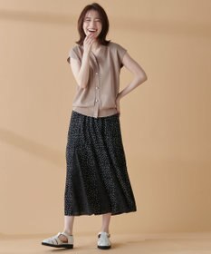 ANY 【洗濯機可能/ウエストゴム】プリントマーメイドスカート