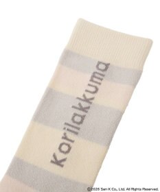 earth music&ecology 【予約】リラックマ×earth マルチボーダーソックス