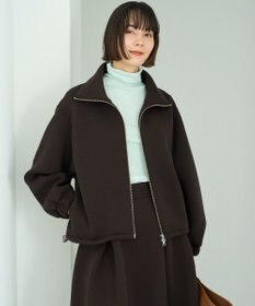 UNFILO L 【野呂佳代さん着用】BEAUTY FORM JERSEY+ ZIPブルゾン