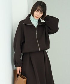 UNFILO L 【野呂佳代さん着用】BEAUTY FORM JERSEY+ ZIPブルゾン